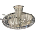 999 Pure Silver 8.0 Inch Hallmarked Heavy Alphabet Western Plate Kids Dinner Set- Set