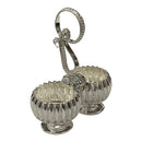 925 Sterling Silver 2.0x1.0 inch Kumkum / Puja two bowl set  - 2.0x1.0x2 Style