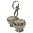 925 Sterling Silver 2.0x1.0 inch Kumkum / Puja two bowl set  - 2.0x1.0x2 Style