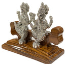 999 Pure Silver Ganesh & Lakshmi / Laxmi Idol / Statue / Murti (Figurine