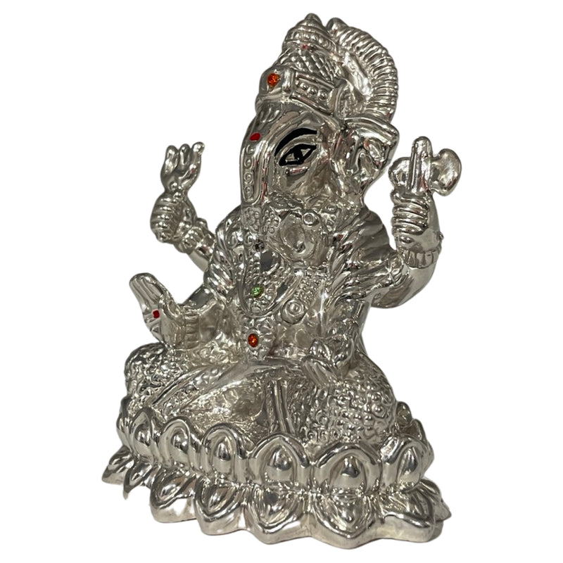 999 Pure Silver BIG Ganesha Idol / Statue / Murti (Figurine