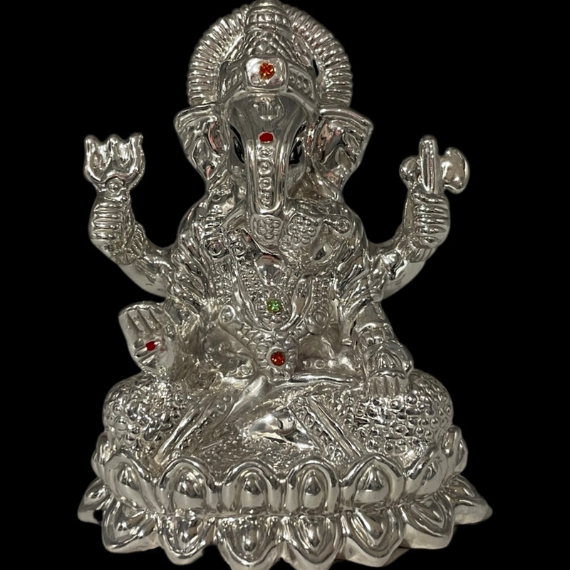 999 Pure Silver BIG Ganesha Idol / Statue / Murti (Figurine