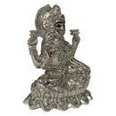 999 Pure Silver 3.0-inch BIG Ganesh & Lakshmi / Laxmi Idol / Statue / Murti (Figurine