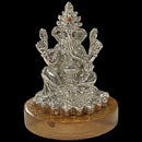 999 Pure Silver Ganesh & Lakshmi / Laxmi Idol / Statue / Murti (Figurine