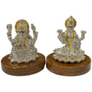 999 Pure Silver Ganesh & Lakshmi / Laxmi Idol / Statue / Murti (Figurine