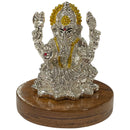 999 Pure Silver Ganesh & Lakshmi / Laxmi Idol / Statue / Murti (Figurine