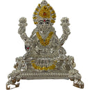 999 Pure Silver Ganesh & Lakshmi / Laxmi Idol / Statue / Murti (Figurine