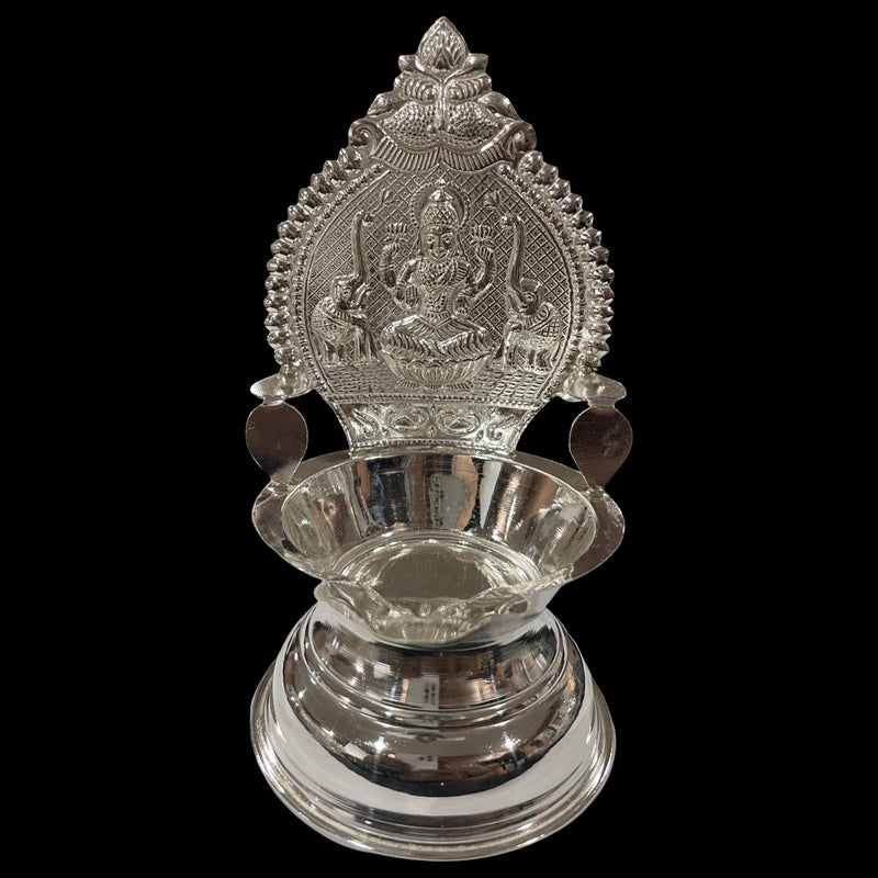925 Sterling Silver Hallmarked BIG 6.0 Inch Lakshmi / Kamakshi Deepak (Diya) Pair