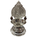 925 Sterling Silver Hallmarked BIG 130ml Capacity Lakshmi / Kamakshi Deepak (Diya) Pair