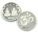 999 Pure Silver Ganesha Lakshmi MMTC Certified 100 Gram Sealed Coin