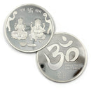 999 Pure Silver Ganesha Lakshmi MMTC Certified 100 Gram Sealed Coin