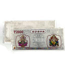 999 Pure Silver Three Gram RS2000 Lakshmi Ganesh Note