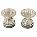 925 Sterling Silver One Star Hallmarked Diya (Kundulu / Vilakku) Pair