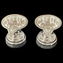 925 Sterling Silver One Star Hallmarked Diya (Kundulu / Vilakku) Pair
