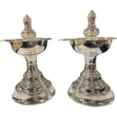 925 Sterling Silver Hallmarked BIG One Star / Kerala Samai (Diya) Set / Kuthu Vilakku Pair
