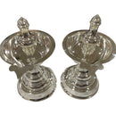 925 Sterling Silver Hallmarked BIG One Star / Kerala Samai (Diya) Set / Kuthu Vilakku Pair