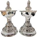 925 Sterling Silver Hallmarked BIG One Star / Kerala Samai (Diya) Set / Kuthu Vilakku Pair