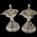 925 Sterling Silver Hallmarked BIG One Star / Kerala Samai (Diya) Set / Kuthu Vilakku Pair