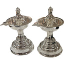925 Sterling Silver Hallmarked BIG One Star / Kerala Samai (Diya) Set / Kuthu Vilakku Pair