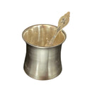 925 Sterling Silver Hallmarked Puja PanchPatra / Channa Mitra Set - Set