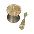 925 Sterling Silver Hallmarked Puja PanchPatra / Channa Mitra Set - Set