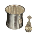 925 Sterling Silver Hallmarked Puja PanchPatra / Channa Mitra Set - Set