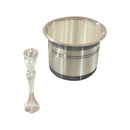 999 Pure Silver Hallmarked 140ml Capacity Holy Puja PanchPatra with Achmani Set - Set