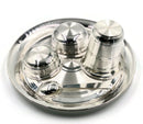 999 Pure Silver 9.0 Inch Hallmarked Light Weight Western Plate Youth Dinner Set - Set