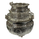 925 Sterling Silver Hallmarked Ashtha Lakshmi Puja Flower Basket - Style