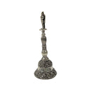 925 Sterling Silver Hallmarked Antique Style Garuna Handle Puja Bell