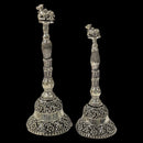 925 Sterling Silver Hallmarked Antique Style Nandi Handle Puja Bell