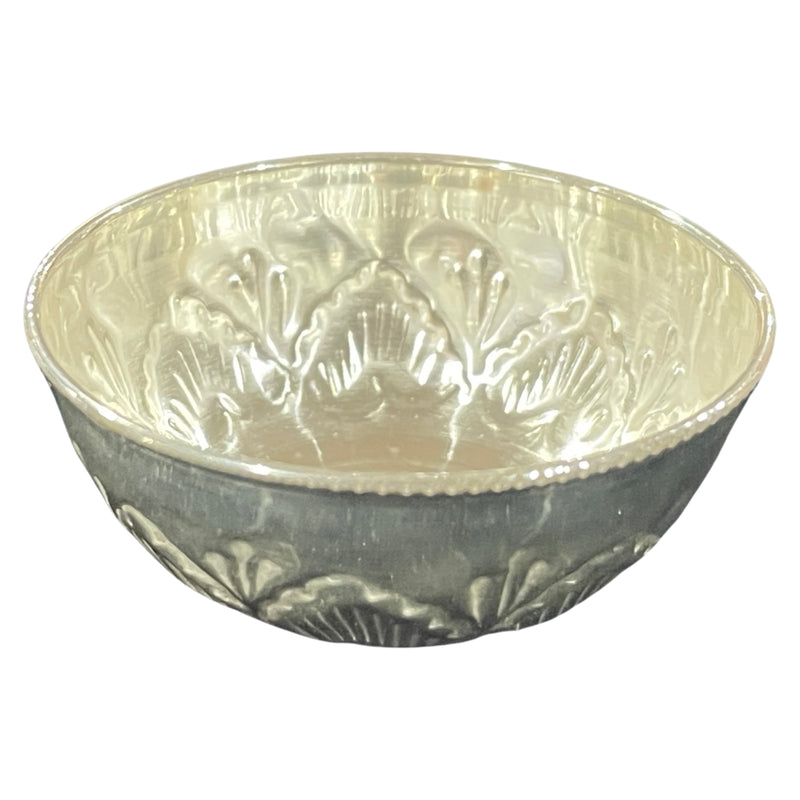 925 Sterling Silver Designer Small Puja Bowl - Style