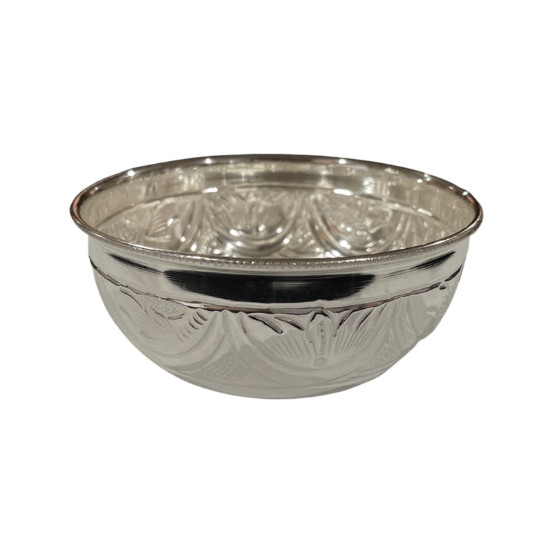 925 Sterling Silver Hallmarked Designer Nakashi Puja Bowl - Style