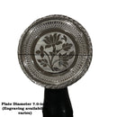 925 Sterling Silver Hallmarked Designer SMALL Puja Plate - Style