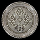 925 Sterling Silver Hallmarked Designer BIG Puja Plate - Style