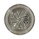 925 Sterling Silver Designer Hallmarked Puja Plate with Elephant Stand - Style