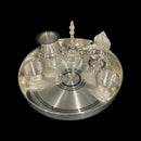 925 Sterling Silver Certified / Hallmarked 6.0-inch Puja Set - 6.0" Set