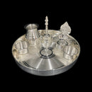 925 Sterling Silver Certified / Hallmarked 6.0-inch Puja Set - 6.0" Set