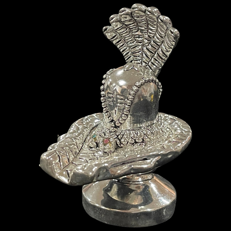 999 Pure Silver Shiva Lingam idol / Statue / Murti (Figurine
