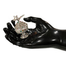 925 Sterling Silver Hallmarked  Peacock Kumkum Box / Sindoor Daan - Style