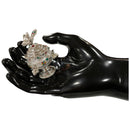 925 Sterling Silver Hallmarked  Peacock Kumkum Box / Sindoor Daan - Style