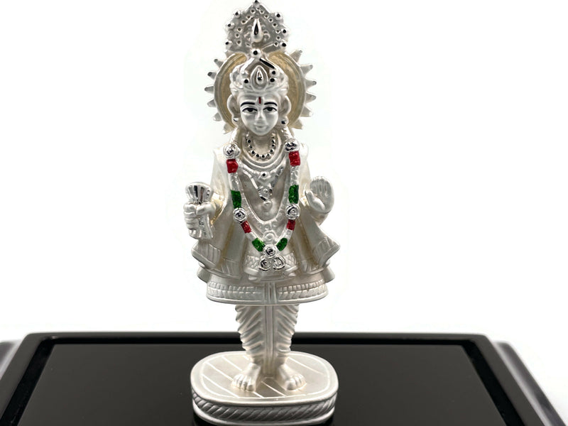 999 Pure Silver Swami Narayan idol / Statue / Murthi (Figurine