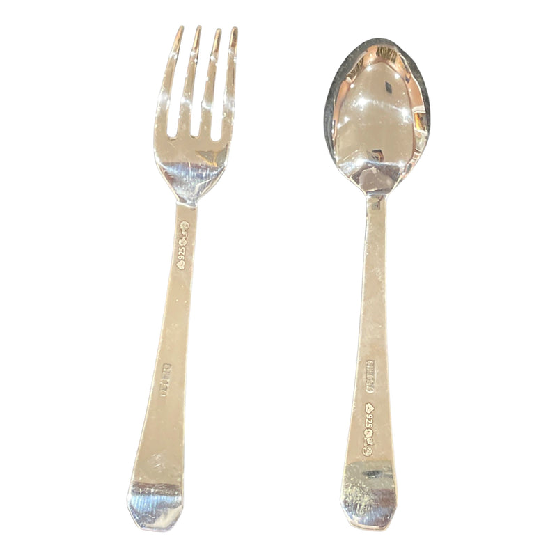 925 Sterling Silver Hallmarked Heavy Dinner Spoon and Fork Set