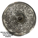 925 Sterling Silver Hallmarked Designer STAR Diya Pair -