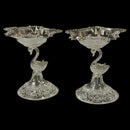 925 Sterling Silver Hallmarked Designer STAR Diya Pair -