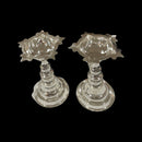 925 Sterling Silver Hallmarked Small Star Samai Set / Kuthu Vilakku Pair