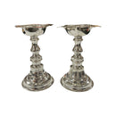 925 Sterling Silver Hallmarked Small Star Samai Set / Kuthu Vilakku Pair