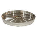 999 Pure Silver Hallmarked Light Weight Indian Dinner Thali - Style