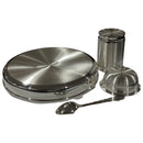 999 Pure Silver 7.0 Inch Hallmarked Lightweight Indian Thali Anna Prasanam Small Dinner Set  - Set