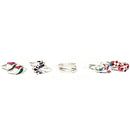 925 Sterling Silver Toe-rings (Set Of Five Pairs)- Set